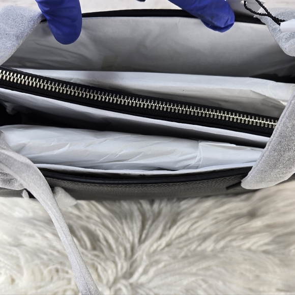 Marc Jacobs Grind Leather Black Tote Bag Women's Luxury Modern Contemporary - Picture 7 of 12